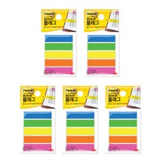 3M Post-it 高亮旗 683T-5BGYOP 20 件 5 色, 44 x 12 毫米, 5件