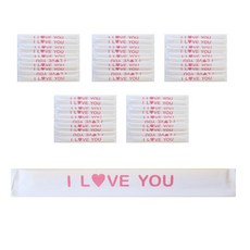 i love you字樣印花包裝木筷, 1件, 50個