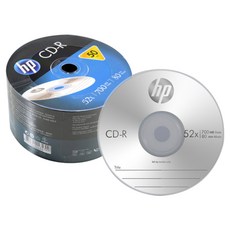 hp 惠普 CD-R 52x 700MB 50片 裸裝, 單一商品, 50個
