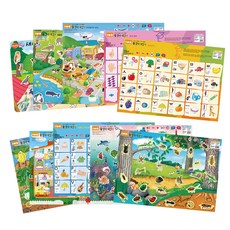 可撕貼學習遊戲教材10件組, 與孩子