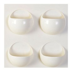 블럭마트 정리선반패널 4단 화이트, 1개