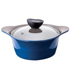 KITCHEN FLOWER Cookin 電磁爐適用Cookin系列雙耳湯鍋, 20cm, 藍色