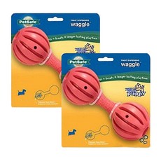 비지버디 애견 장난감 퍼피 와글 S, 주황, 2개입