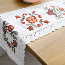 Happytool 蕾絲印花桌墊, 混色, 246 x 26 厘米