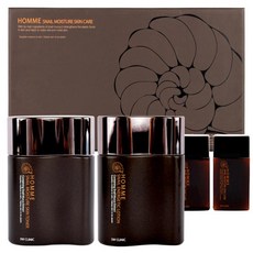 3W CLINIC Snail Moisture 男士護膚套組 2 件, 1套, 蝸牛保濕爽膚水 150ml 1p + 活力乳液 150ml 1p + 禮物 2p