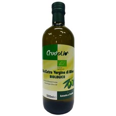 Crude Olio 有機特級初榨橄欖油 初榨, 1L, 1個