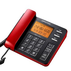APROTECH 大按鍵座機電話 黑色+紅色, AT-F171A