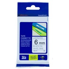 TZeTAPE 正品標籤帶 TZe-211, 寬度 6mm, 1個, 黑色 + 白色, 6mm