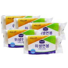 크린랩 이나우스 위생면봉 덕용 400p, 5개, 400개입