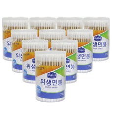 크린랩 이나우스 위생면봉 원통 100p, 10개, 100개입