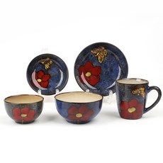 Royal Essex Sodam 單人5件組 鈷藍色, 1套