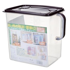 리빙조이 다용도 손잡이 정리상자, 1개, 블랙