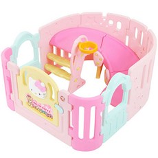 야야 헬로키티 회전미끄럼틀&베이비룸, 혼합색상, 1개