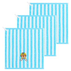 Pororo 可掛式條紋印花毛巾, 波羅羅, 3片