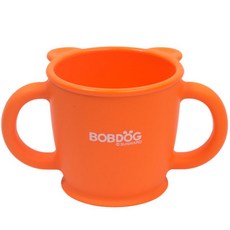 LITTLE BOBDOG 矽膠雙耳水杯, 橘色, 1入