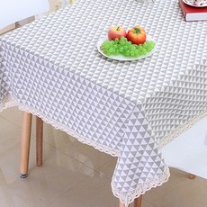 Block Mart 北歐風格桌布 餐墊, 灰色, 特大號 (200 x 140 cm)