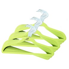 MF매직하우스 논슬립 옷걸이 고리회전형 아동용, 그린, 30개