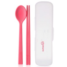 sillymann 孩童餐具組合 WSK3701, 粉色, 1組