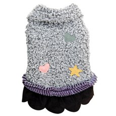 블루맘 보니하니 강아지코트, 블랙, 1개