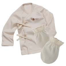 Natura Organic 男童四季印花肚衣+手套