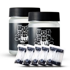 라벨영 쇼킹 이어클렌저 세트, 클렌저 100ml x 2개 + 전용 면봉 5개, 1세트, 1개