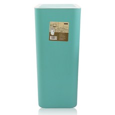 長型按壓式垃圾桶 12L, 薄荷色, 1入
