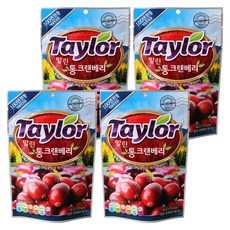 테일러팜스 말린 통 크랜베리, 40g, 4개입