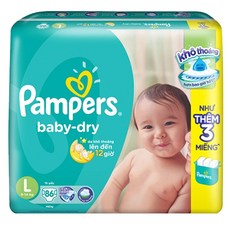 팸퍼스 아시안 베이비드라이 밴드형 기저귀 아동공용, 4단계, 86매