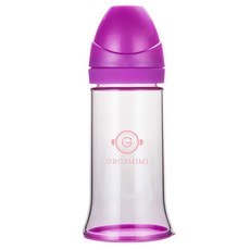 그로미미 일회용 젖병 노꼭지 250ml, 핑크, 1개