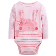 빌린더 여아용 애니멀 입체 긴팔 바디수트 Y13BLB0006