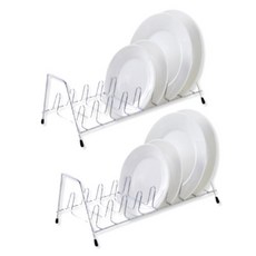 不銹鋼置盤架 2入, 銀色