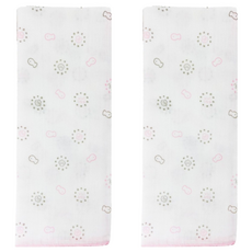 vivibaby 貝殼花紗布澡巾 2條