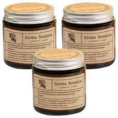 y818香氛蠟燭, 玫瑰檀香, 100g, 3件