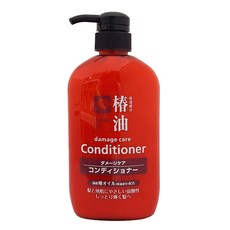 KUMANO 熊野油脂 椿油無矽靈潤髮乳, 600ml, 1瓶