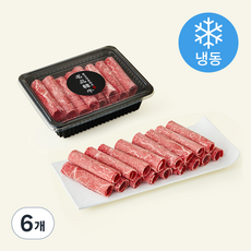 횡성명품한우유통사업단 한우 대패 목심 설도 1++등급 (7) 구이용 (냉동), 300g, 6개