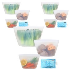 CasaMaison 頂級矽膠混合夾鏈袋 S 500ml + M 1000ml + L 1500ml 套組, 3套, 夾鏈袋 500ml + 1000ml + 1500ml