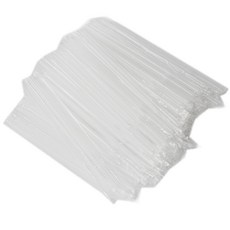 TINA PICNIC 單支包裝透明可彎曲吸管, 500支, 1包