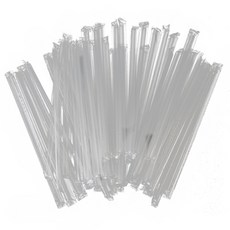 Tinapicnic 獨立包裝透明吸管, 500個, 1個