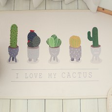 RUGLAND 多肉植物超細纖維廚房地墊, 象牙白