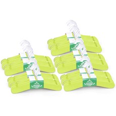 Sunwooland Nature 原木嬰幼兒衣架, 綠色, 50個