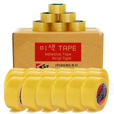 금성케이앤티 OPP 미색 테이프 48mm x 40m (63mic), 베이지, 24개
