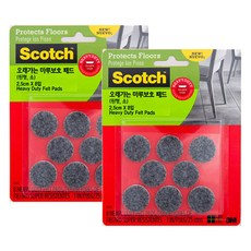 3M Scotch 長效地板保護墊圓形小號 8p, 2件
