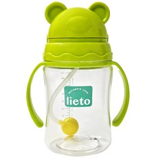 lieto 訓練吸管奶瓶, 綠色