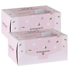 MediFlower 化妝棉, 80張, 2盒