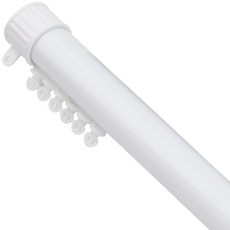 Jun&Company 35mm一般帽簾桿軌道 6號 100~180cm, 白色的, 1個