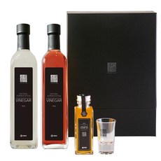 Choro 長壽高級醋禮品套組, 蜂蜜醋500ml+野櫻莓醋500ml+小瓶裝醋100ml(隨機出貨), 1組