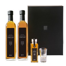 醋老長生基本醋禮盒, 柿子醋 500ml+鳳梨醋 500ml+迷你瓶醋 100ml(隨機出貨), 1組