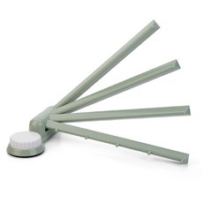 YEEUN 吸附式4層多用途抹布毛巾架, 綠色, 1個