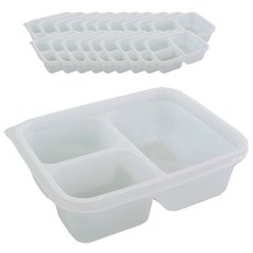 HCN迷你PP耐熱容器 3格, 1組, 20入