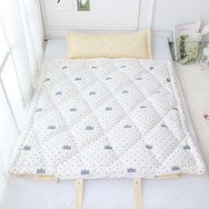 BEAUTE HOUSE 一體式四季用午睡被+枕芯, 王冠款 白色